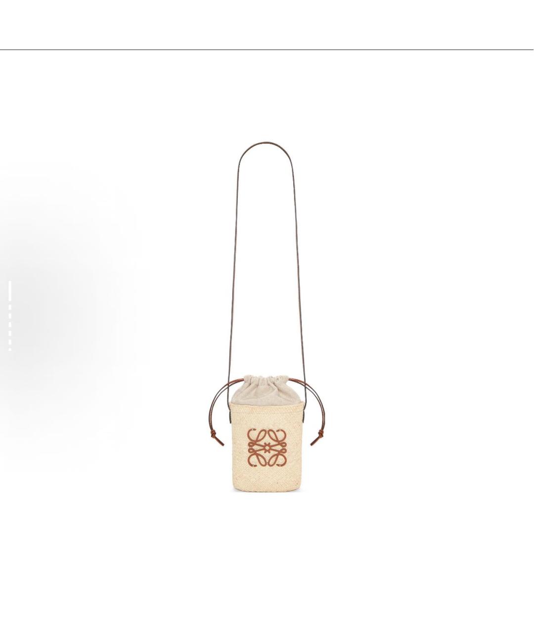 LOEWE Бежевая пляжная сумка, фото 2