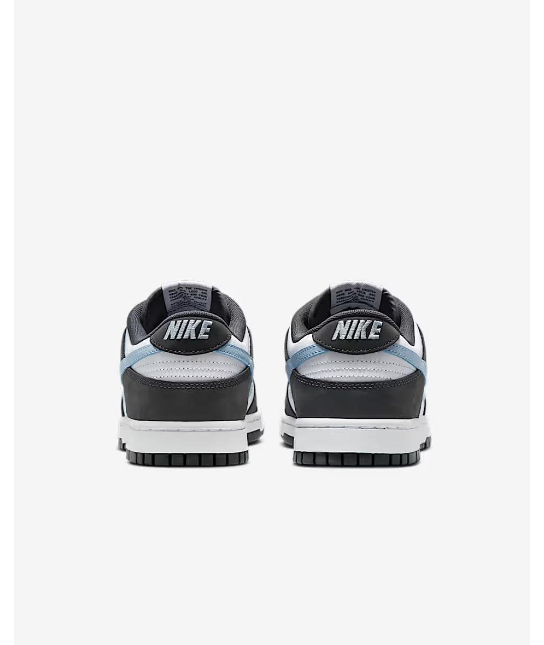 NIKE Антрацитовые кожаные кроссовки, фото 4