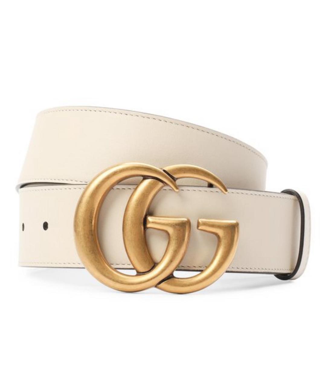 GUCCI Белый кожаный ремень, фото 4