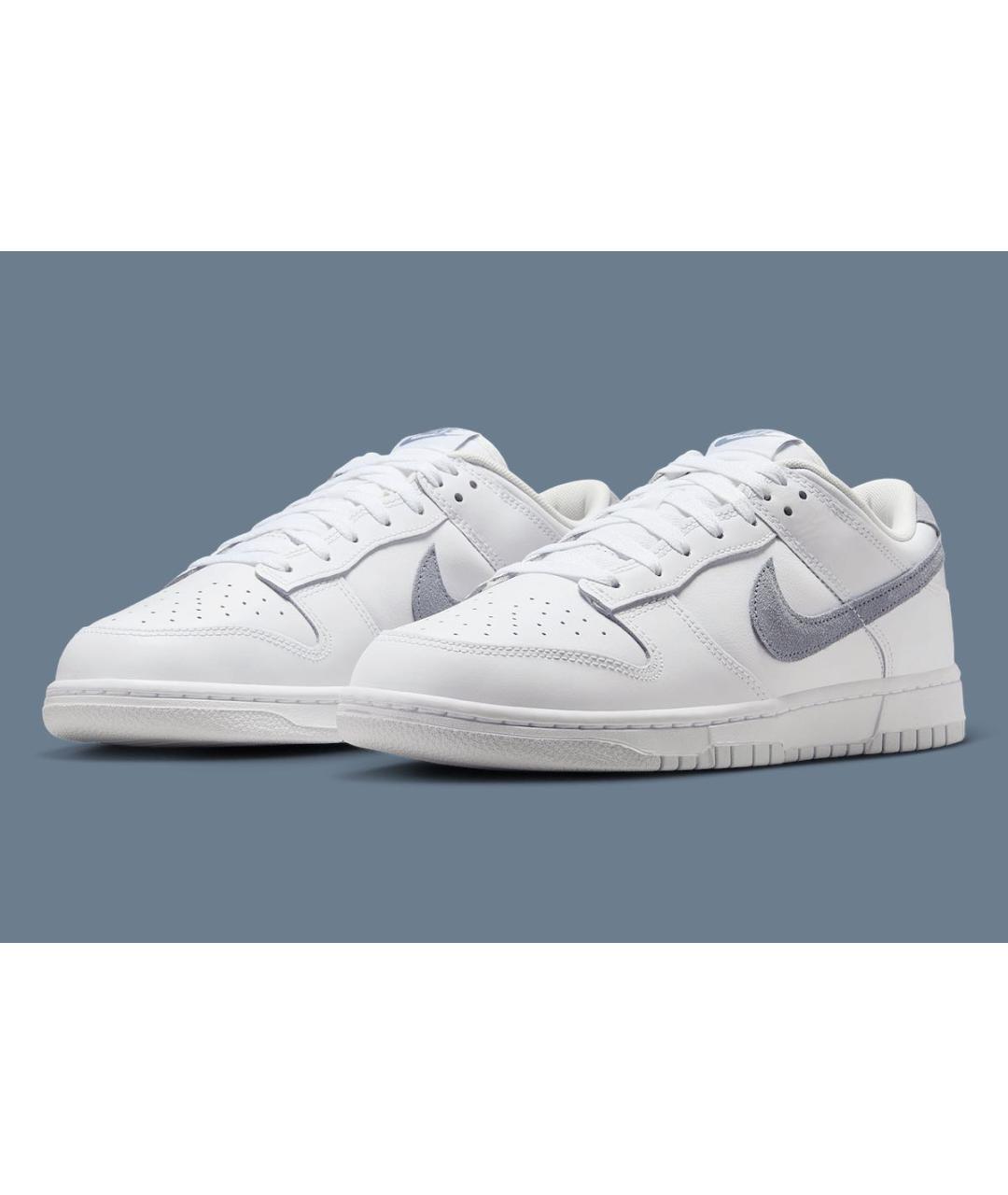 NIKE Белые кожаные низкие кроссовки / кеды, фото 2