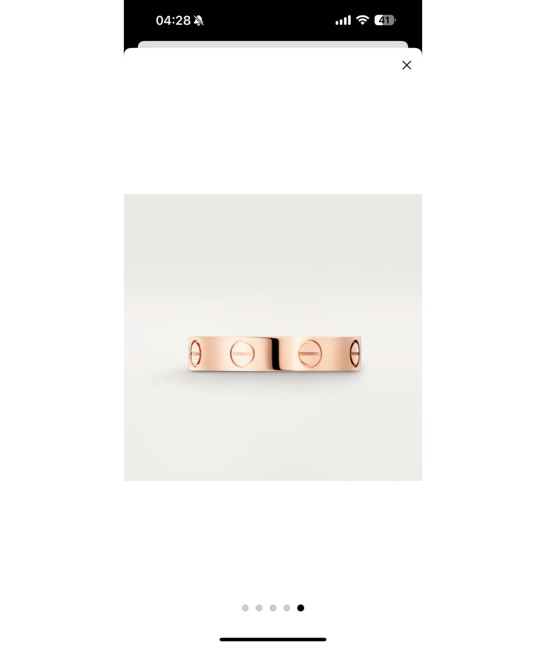 CARTIER Золотое кольцо из розового золота, фото 2