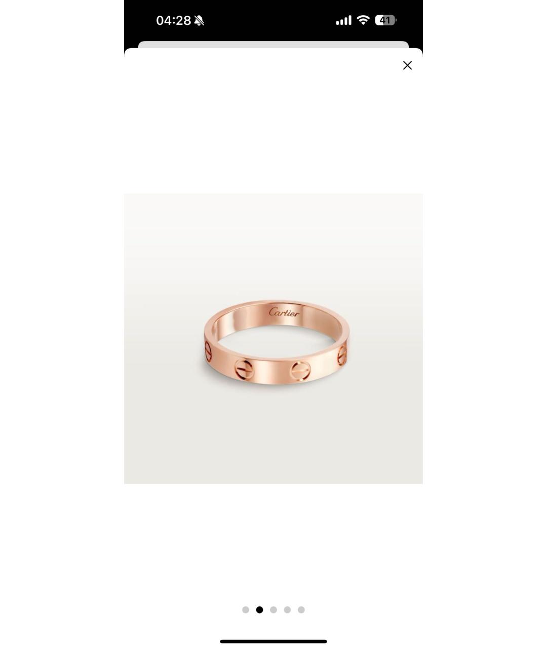 CARTIER Золотое кольцо из розового золота, фото 7