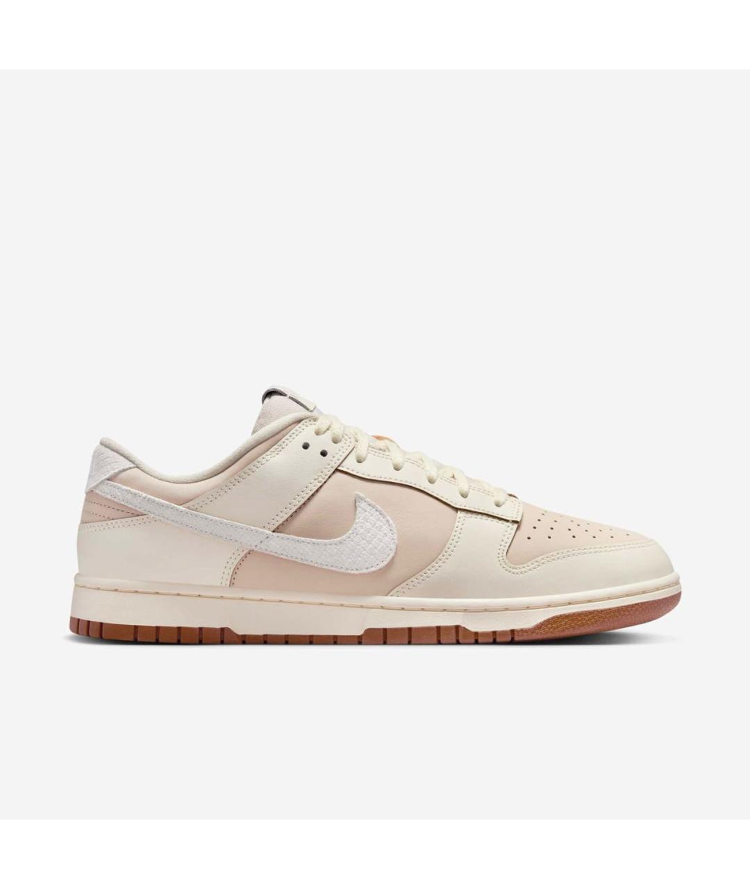 NIKE Бежевые кожаные низкие кроссовки / кеды, фото 5