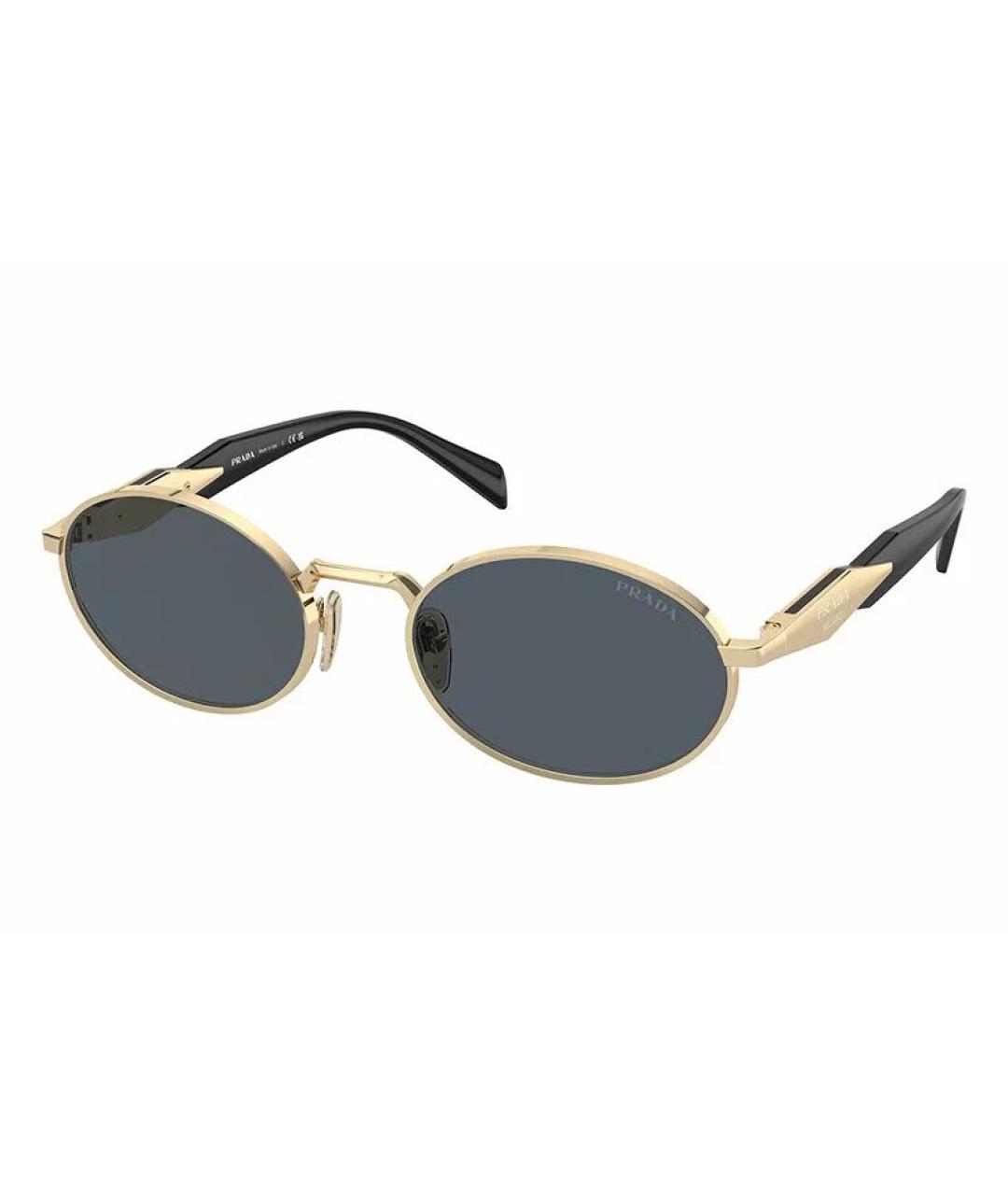 PRADA Серебряные металлические солнцезащитные очки, фото 9