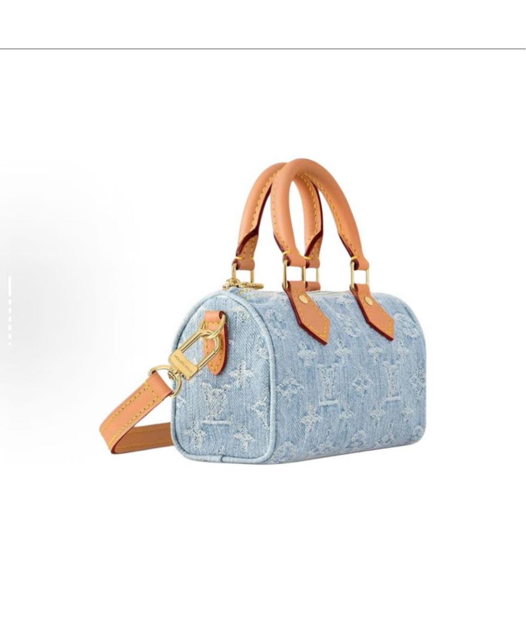 LOUIS VUITTON Синяя сумка с короткими ручками, фото 2