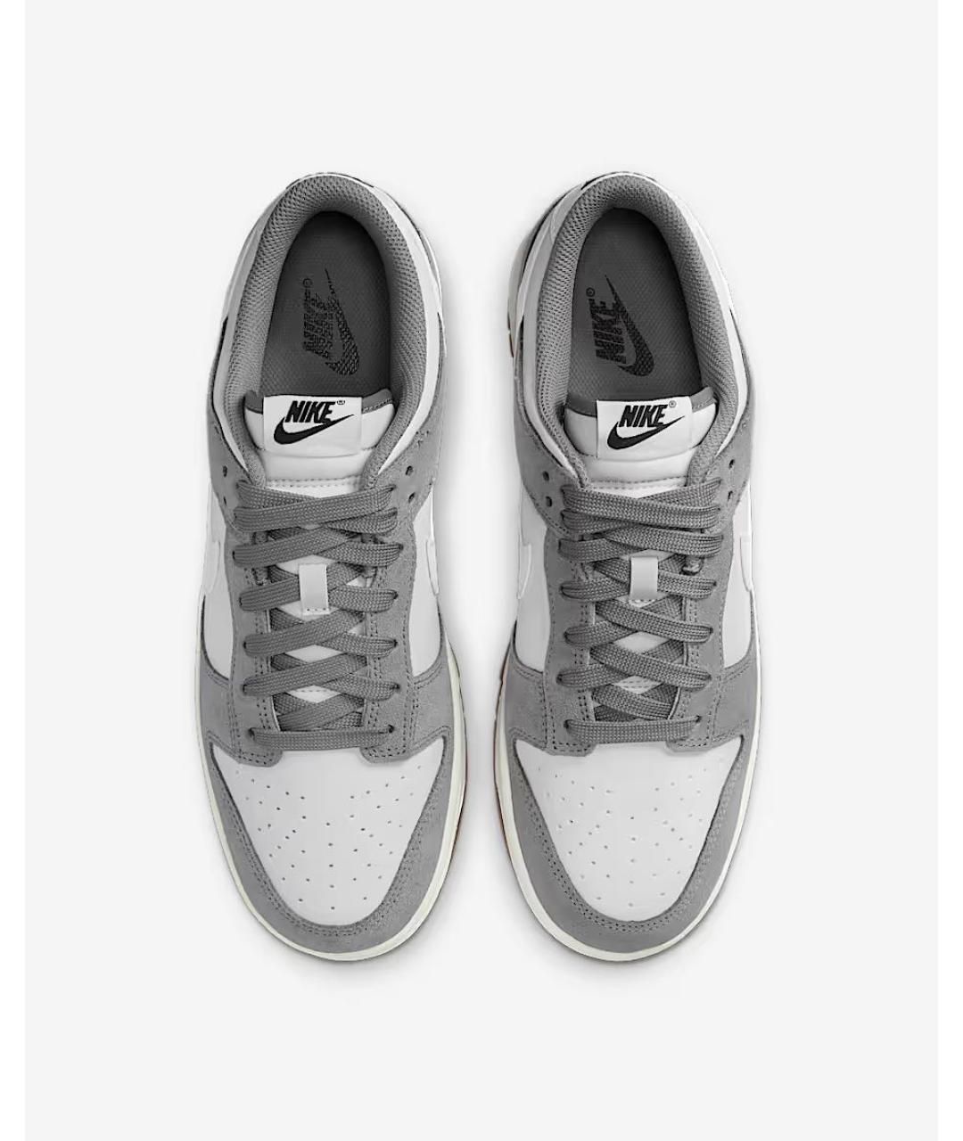 NIKE Серые замшевые низкие кроссовки / кеды, фото 3