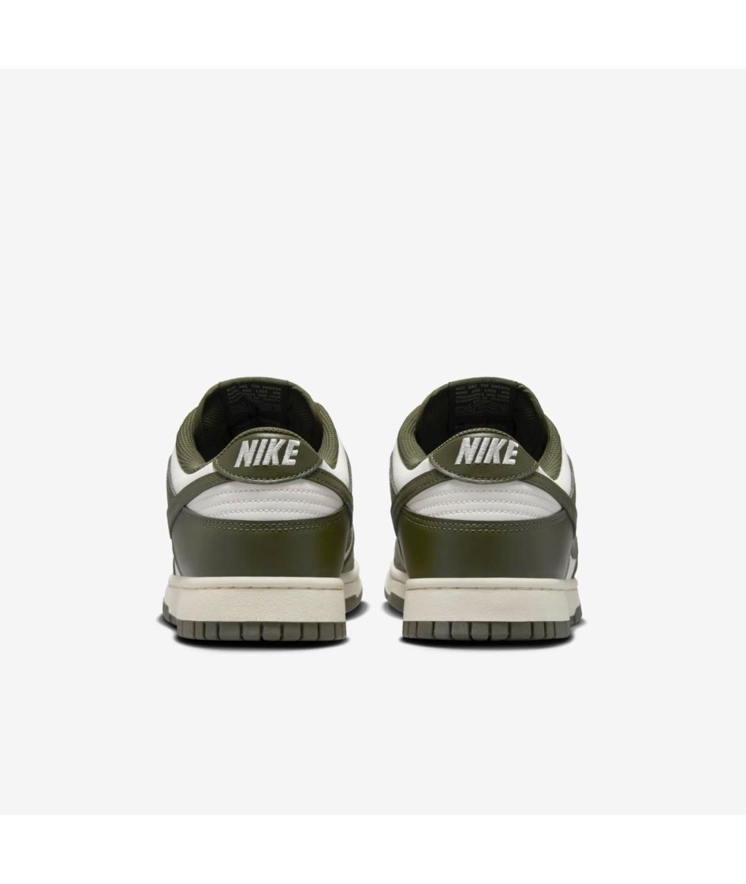 NIKE Зеленые кожаные низкие кроссовки / кеды, фото 4