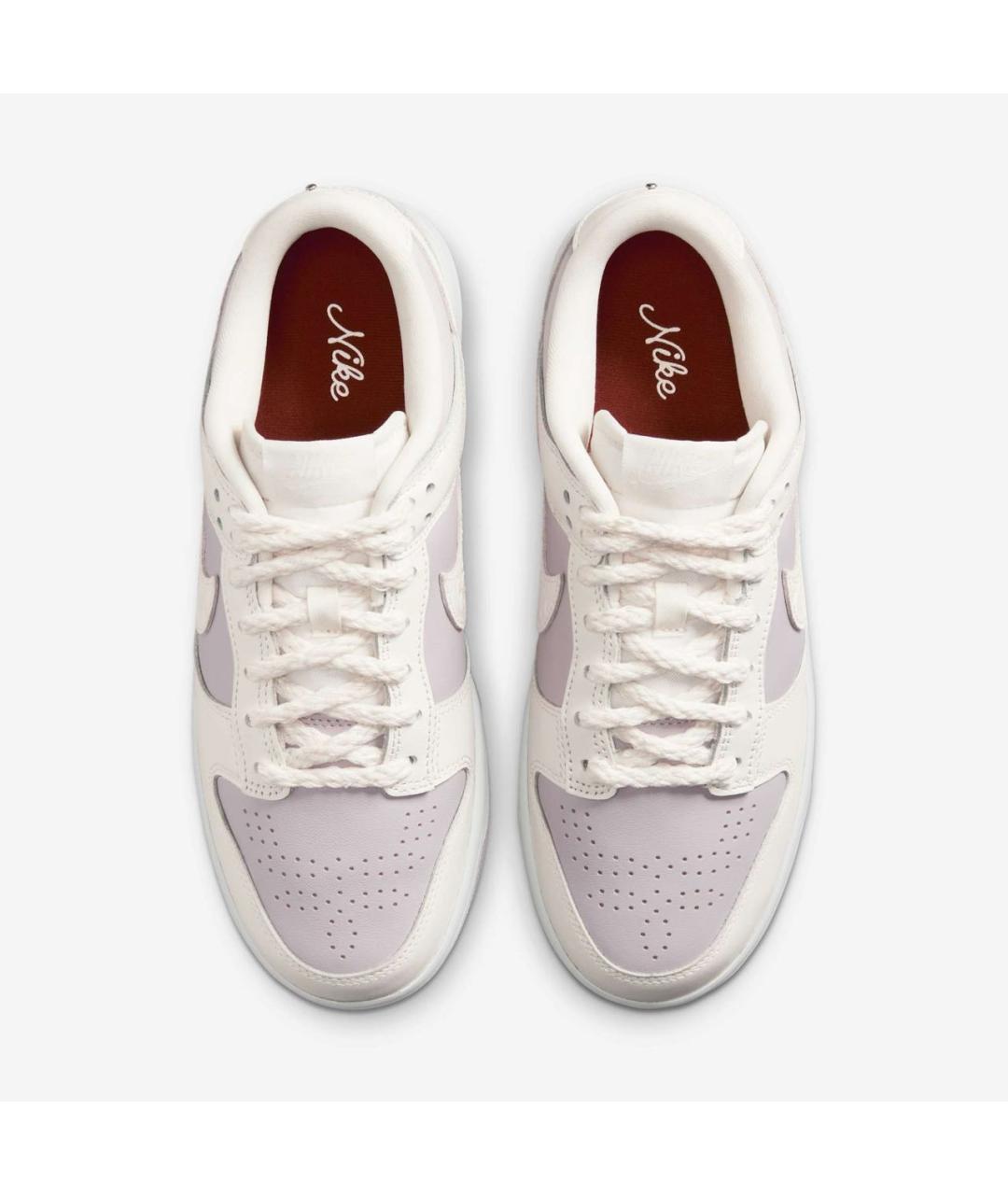 NIKE Бежевые кожаные кроссовки, фото 3