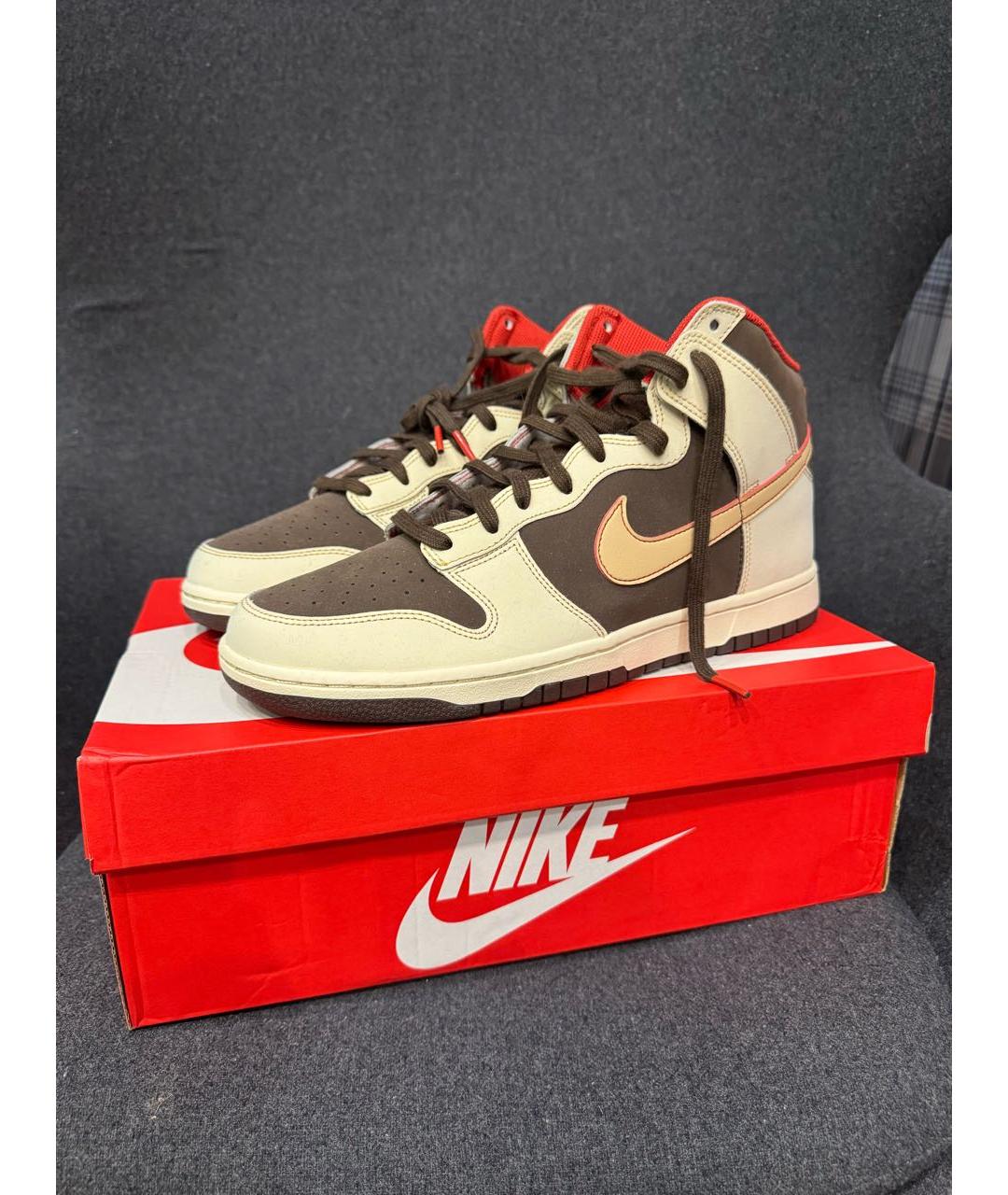 NIKE Мульти нубуковые высокие кроссовки / кеды, фото 9