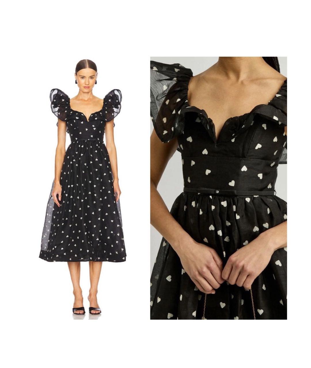 ZIMMERMANN Черное льняное коктейльное платье, фото 6