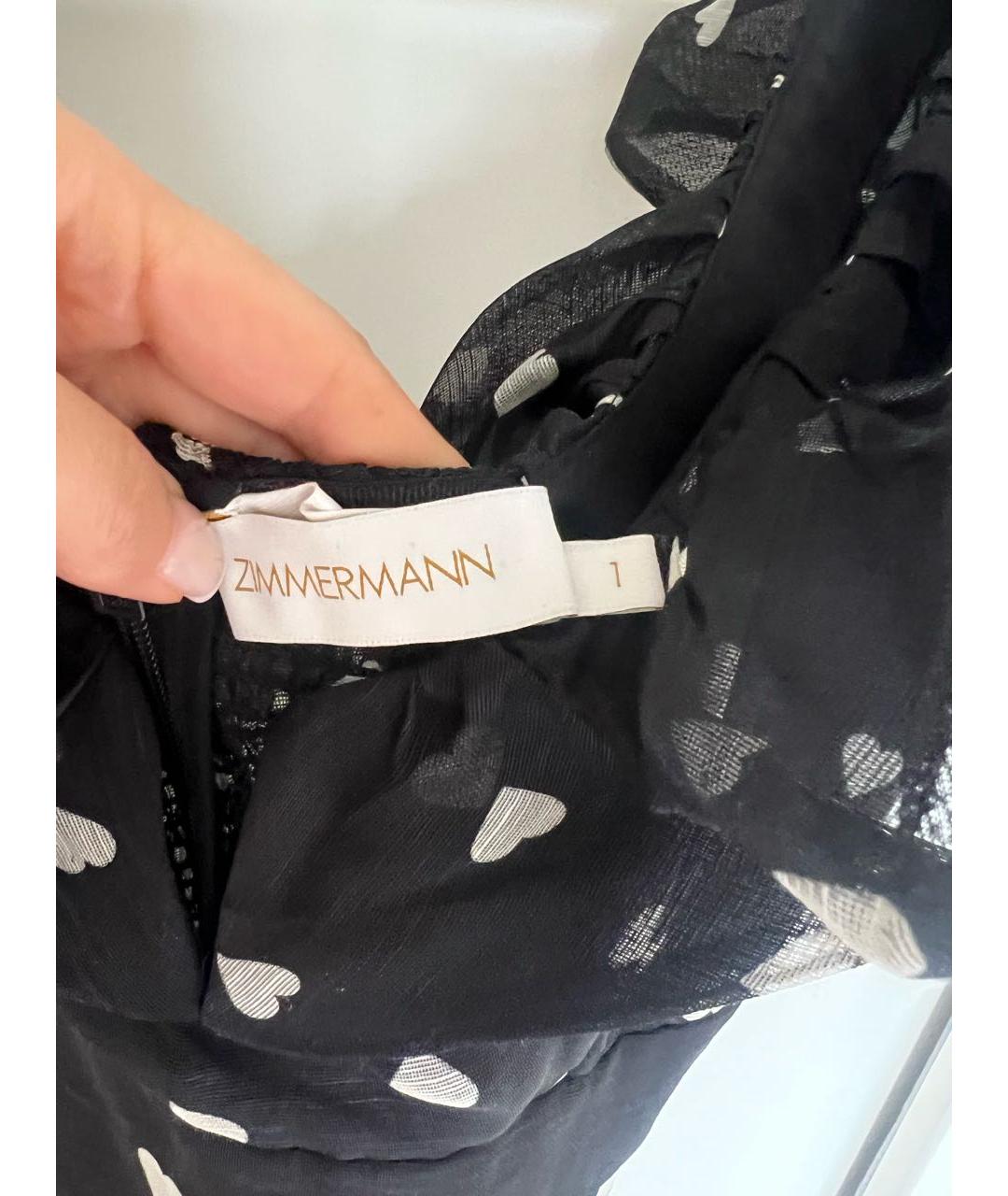 ZIMMERMANN Черное льняное коктейльное платье, фото 3