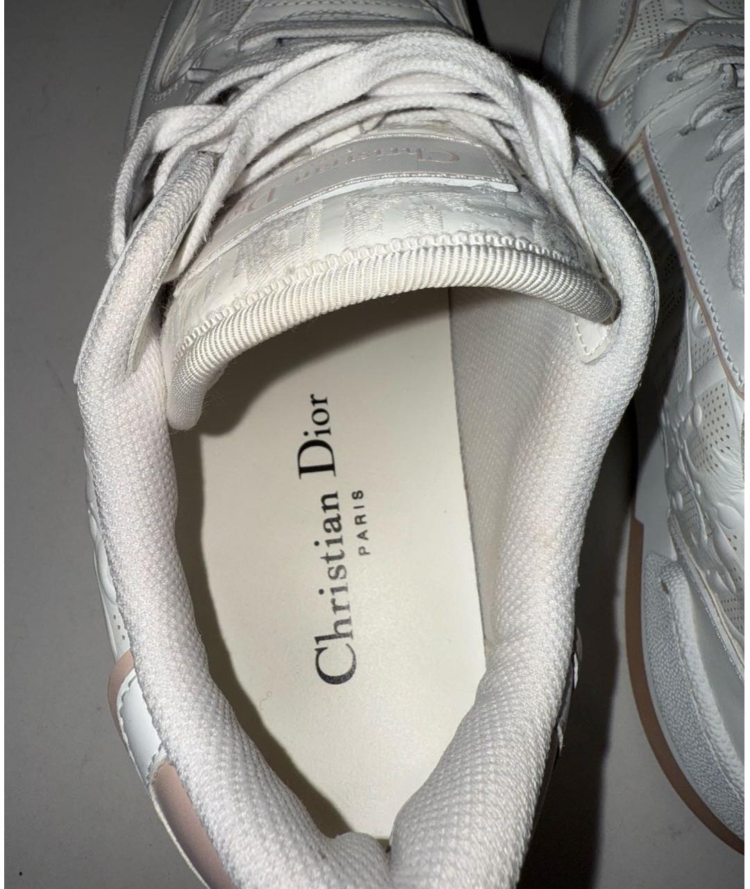 CHRISTIAN DIOR Белые кожаные кеды, фото 4