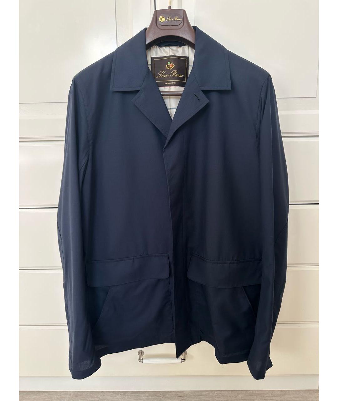 LORO PIANA Темно-синяя кашемировая куртка, фото 7