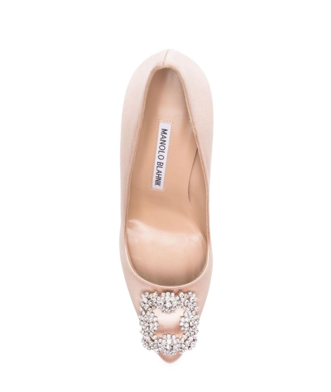MANOLO BLAHNIK Бежевые туфли, фото 4