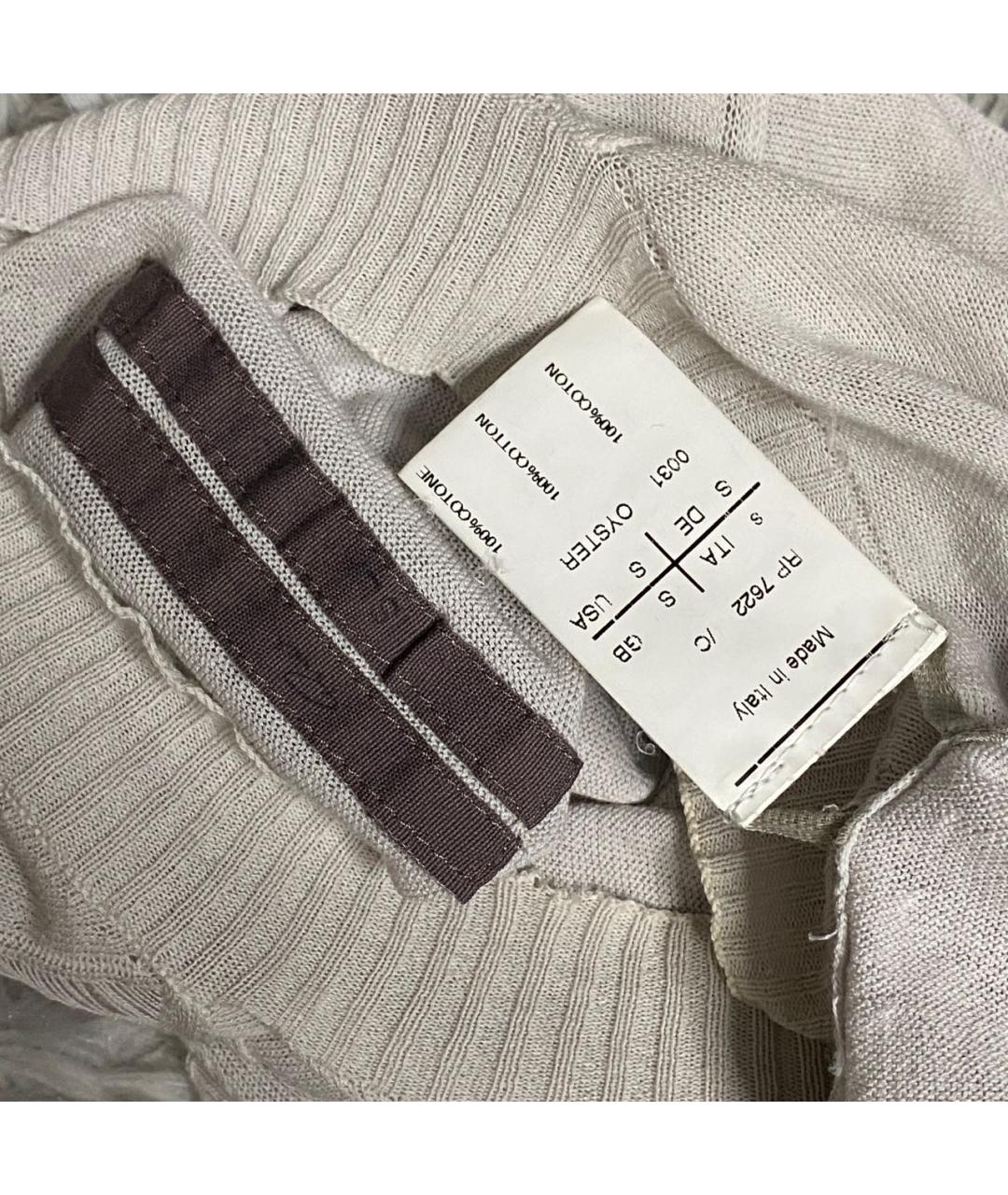 RICK OWENS Бежевая хлопковая жилетка, фото 8
