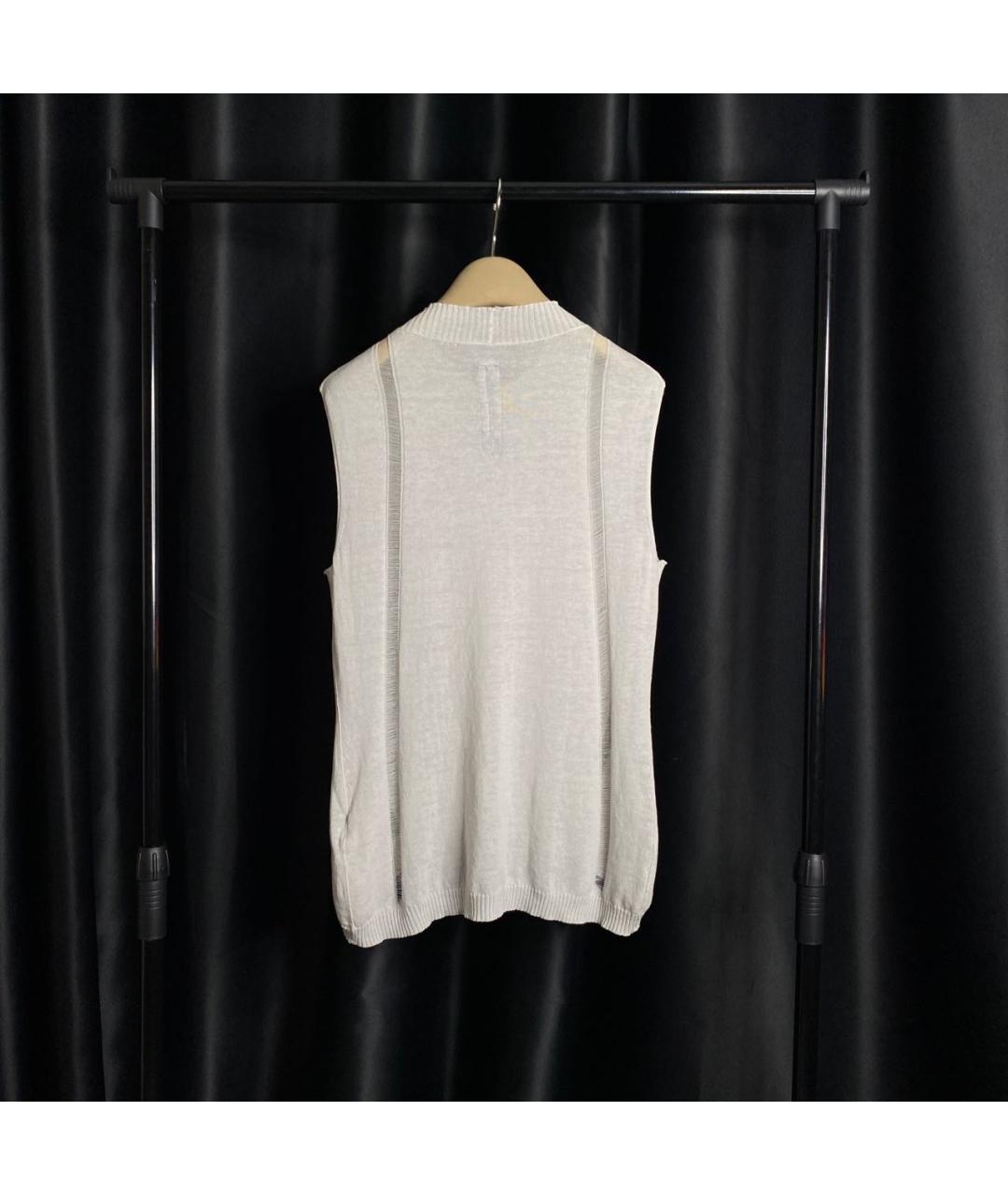RICK OWENS Бежевая хлопковая жилетка, фото 3