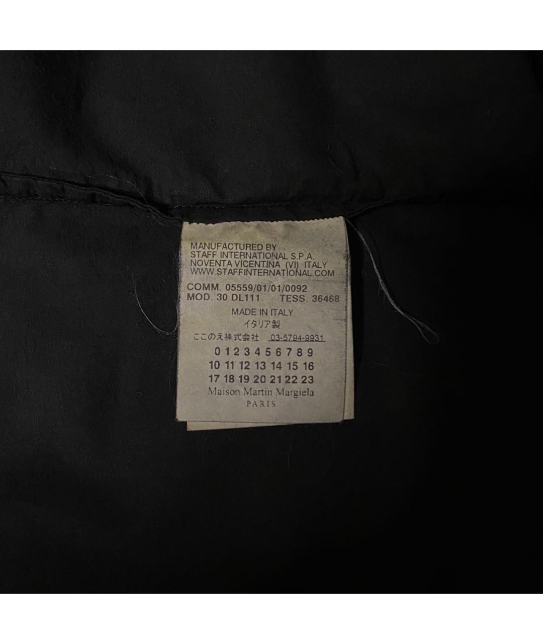 MAISON MARGIELA Черная хлопковая классическая рубашка, фото 8