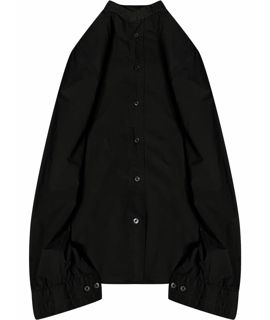 MAISON MARGIELA Черная хлопковая классическая рубашка, фото 1