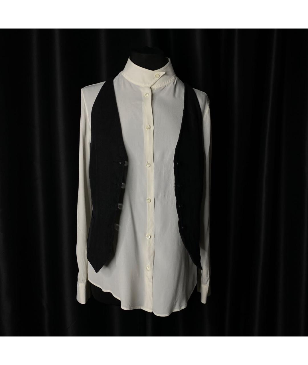 ANN DEMEULEMEESTER Черная хлопковая жилетка, фото 2