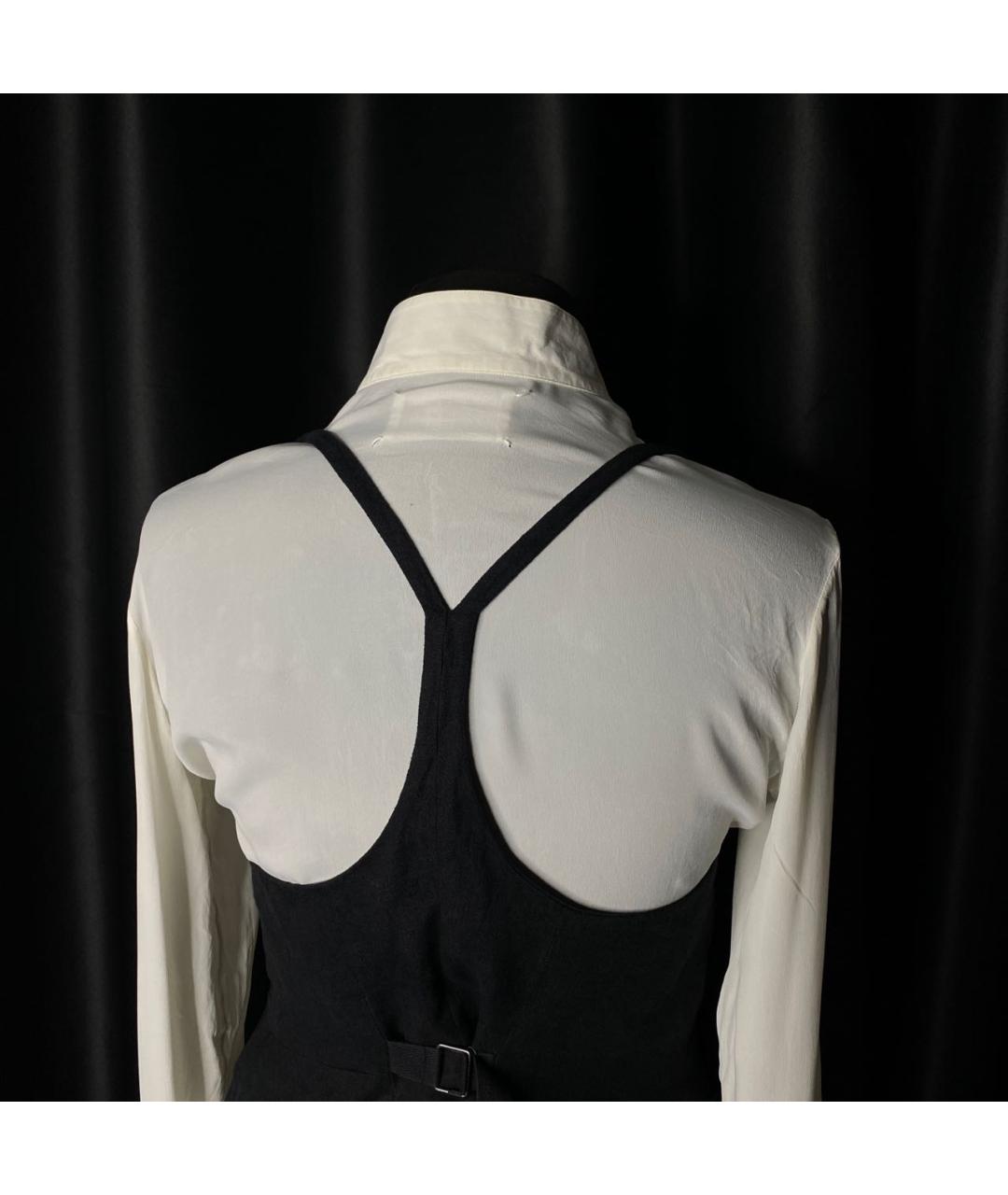 ANN DEMEULEMEESTER Черная хлопковая жилетка, фото 5