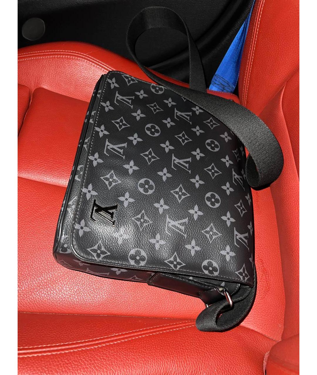 LOUIS VUITTON Темно-синяя сумка на плечо, фото 2