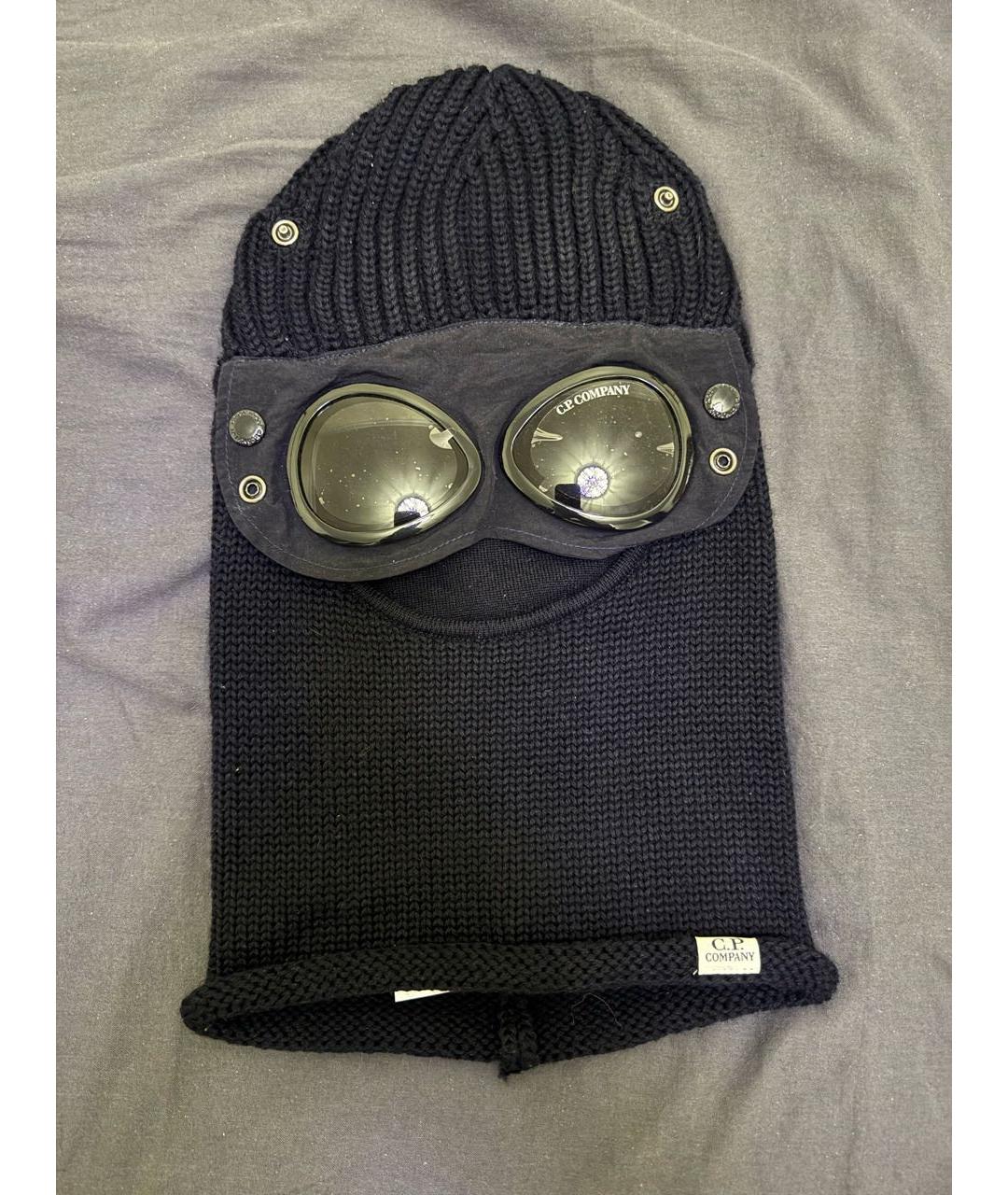 CP COMPANY Темно-синяя шерстяная шапка, фото 4