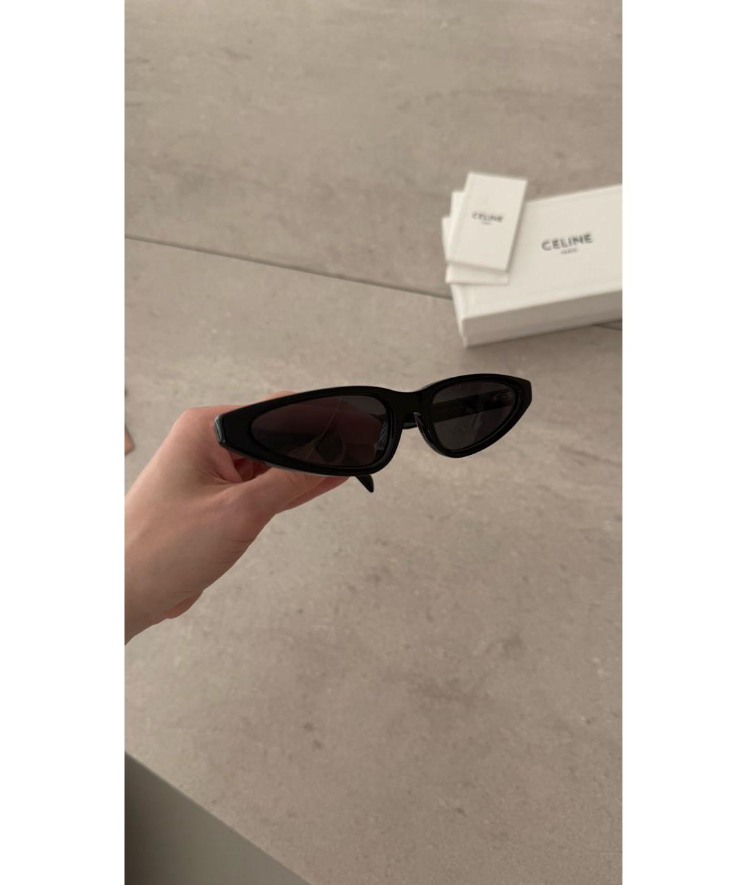 CELINE Черные пластиковые солнцезащитные очки, фото 6