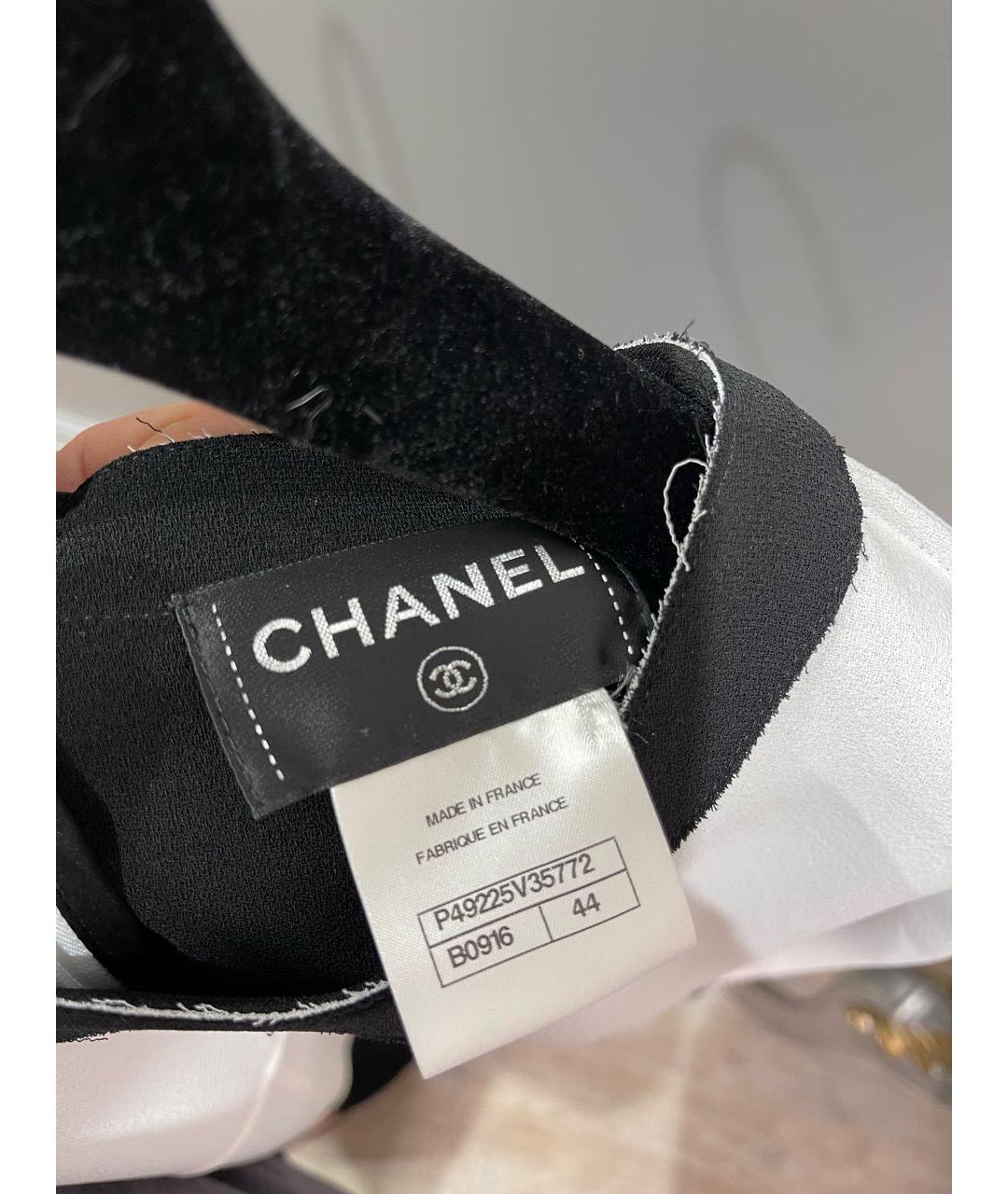 CHANEL Белый полиэстеровый костюм с брюками, фото 4