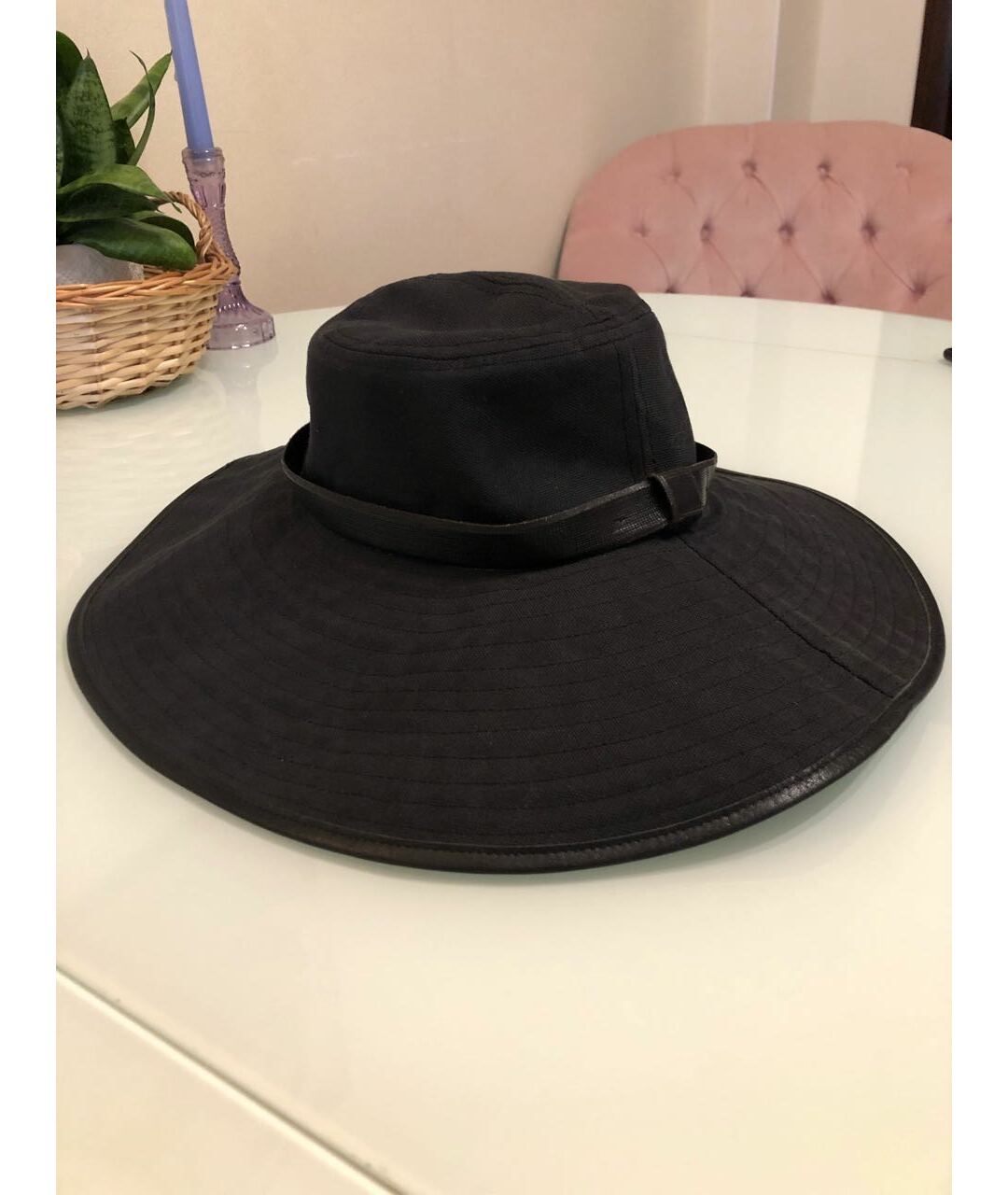 GUCCI Черная синтетическая шляпа, фото 7