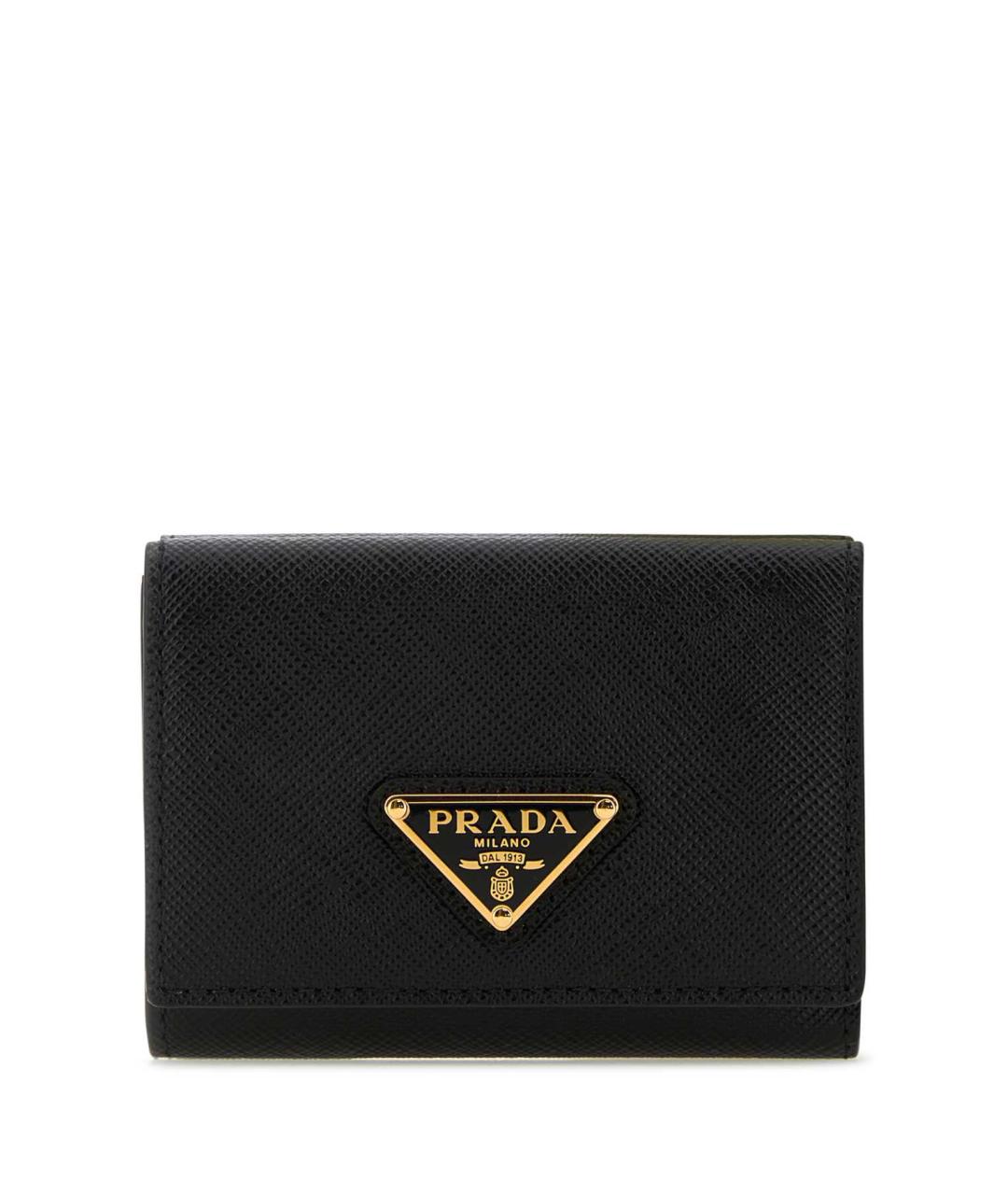 PRADA Черный кожаный кошелек, фото 1