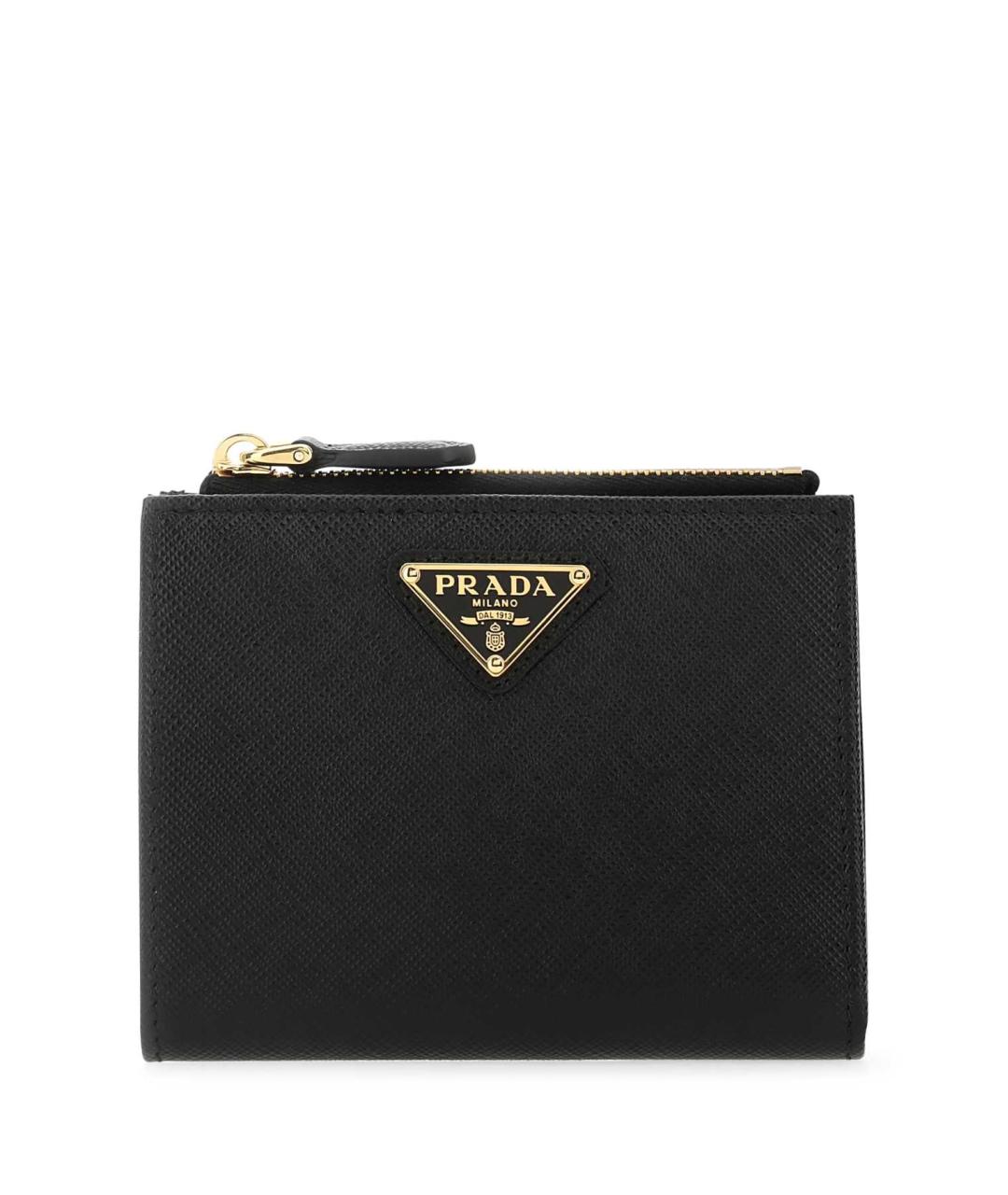 PRADA Черный кожаный кошелек, фото 1