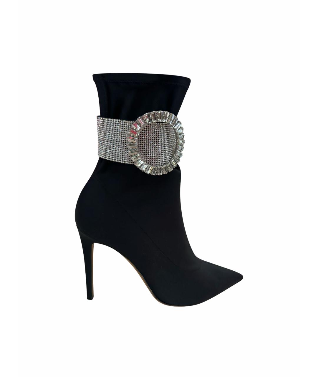 ALEXANDRE VAUTHIER Черные текстильные ботильоны, фото 1