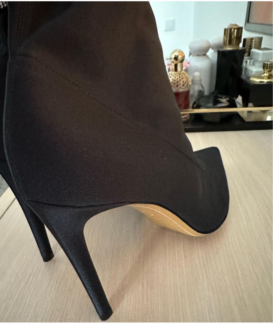 ALEXANDRE VAUTHIER Черные текстильные ботильоны, фото 6