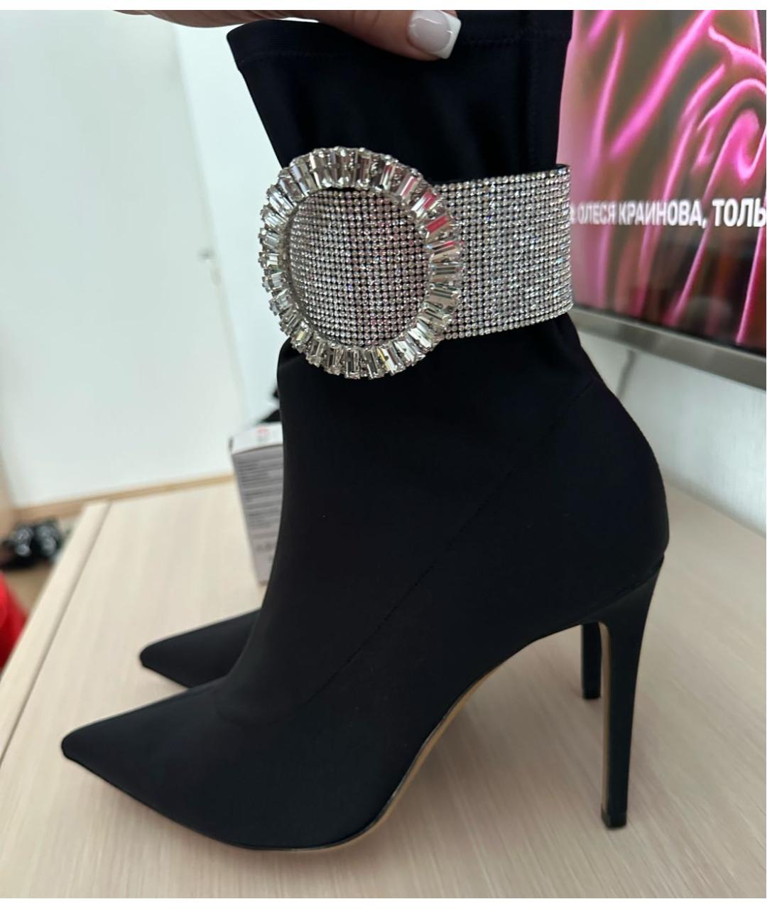 ALEXANDRE VAUTHIER Черные текстильные ботильоны, фото 8