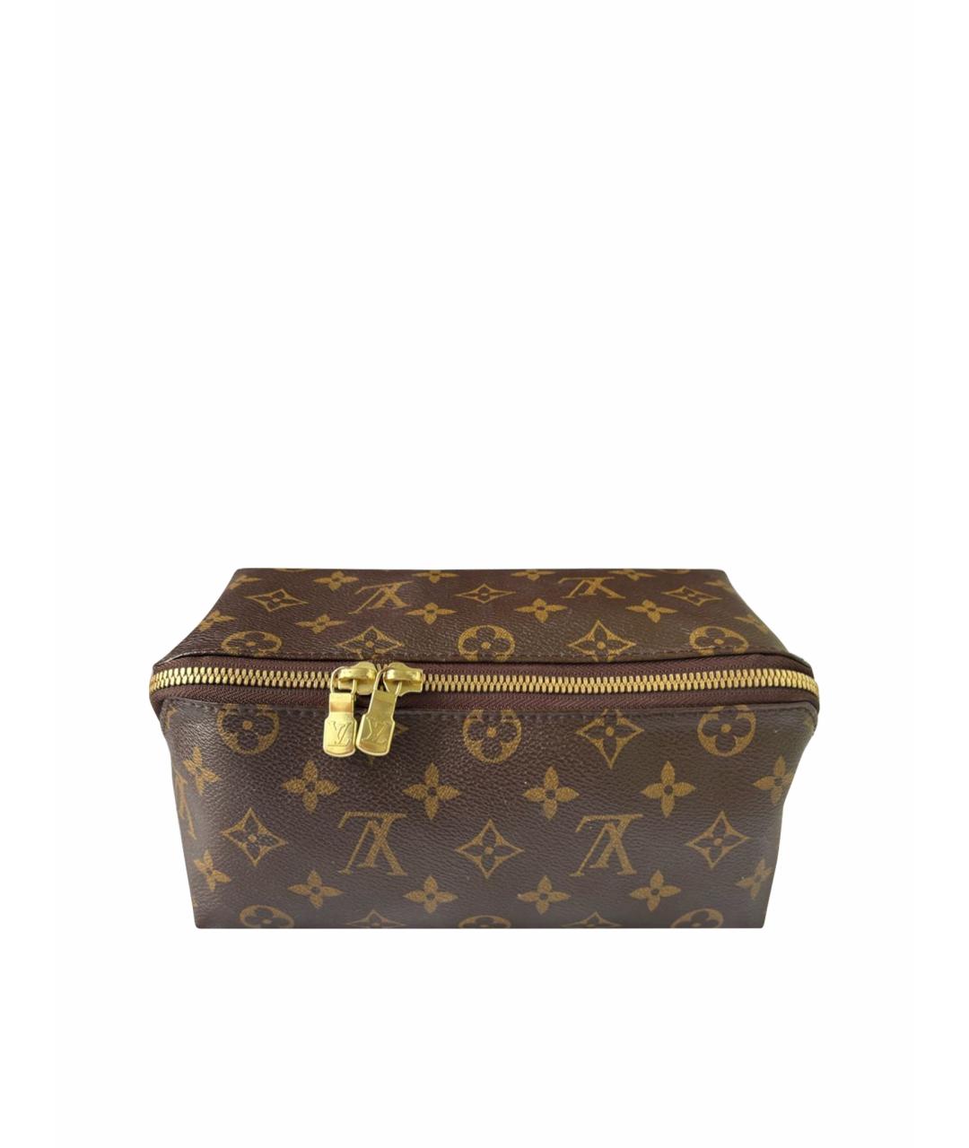 LOUIS VUITTON Коричневая косметичка из искусственной кожи, фото 1