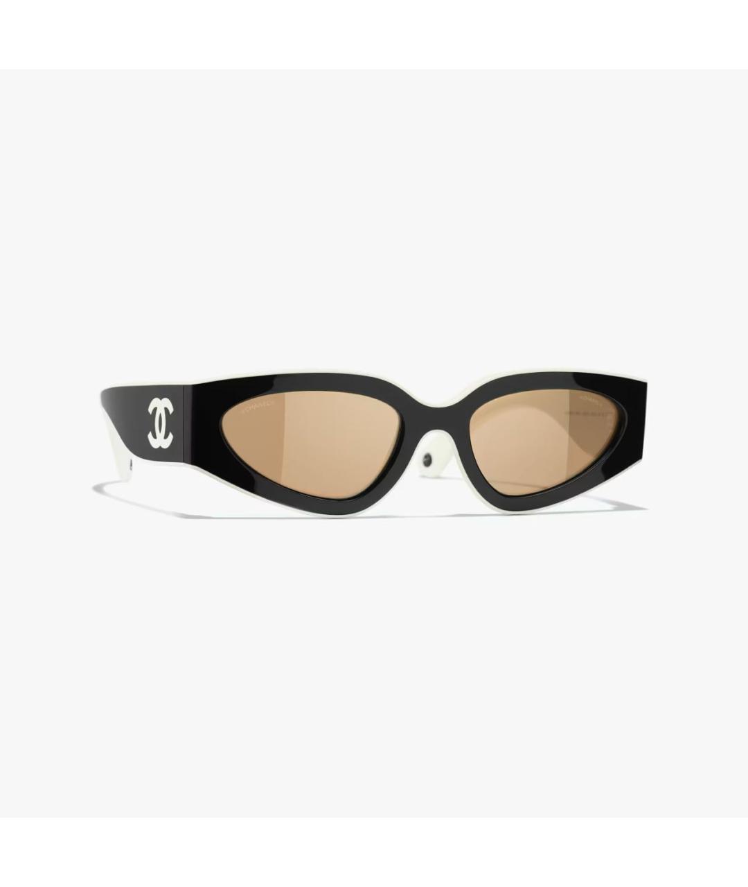CHANEL Черные пластиковые солнцезащитные очки, фото 8