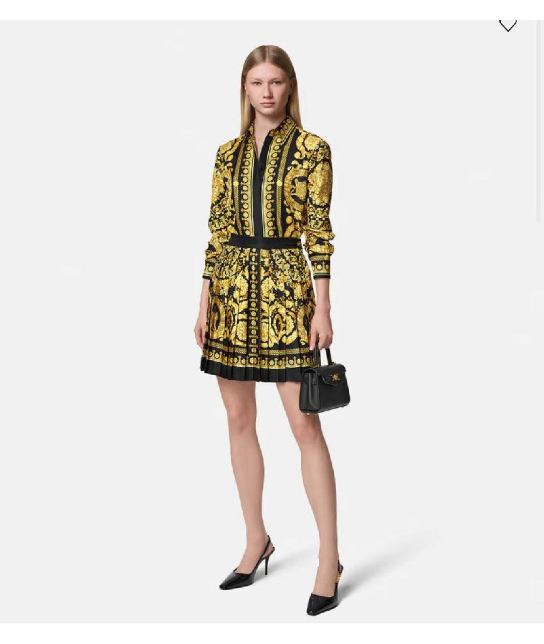 VERSACE Желтая блузы, фото 6