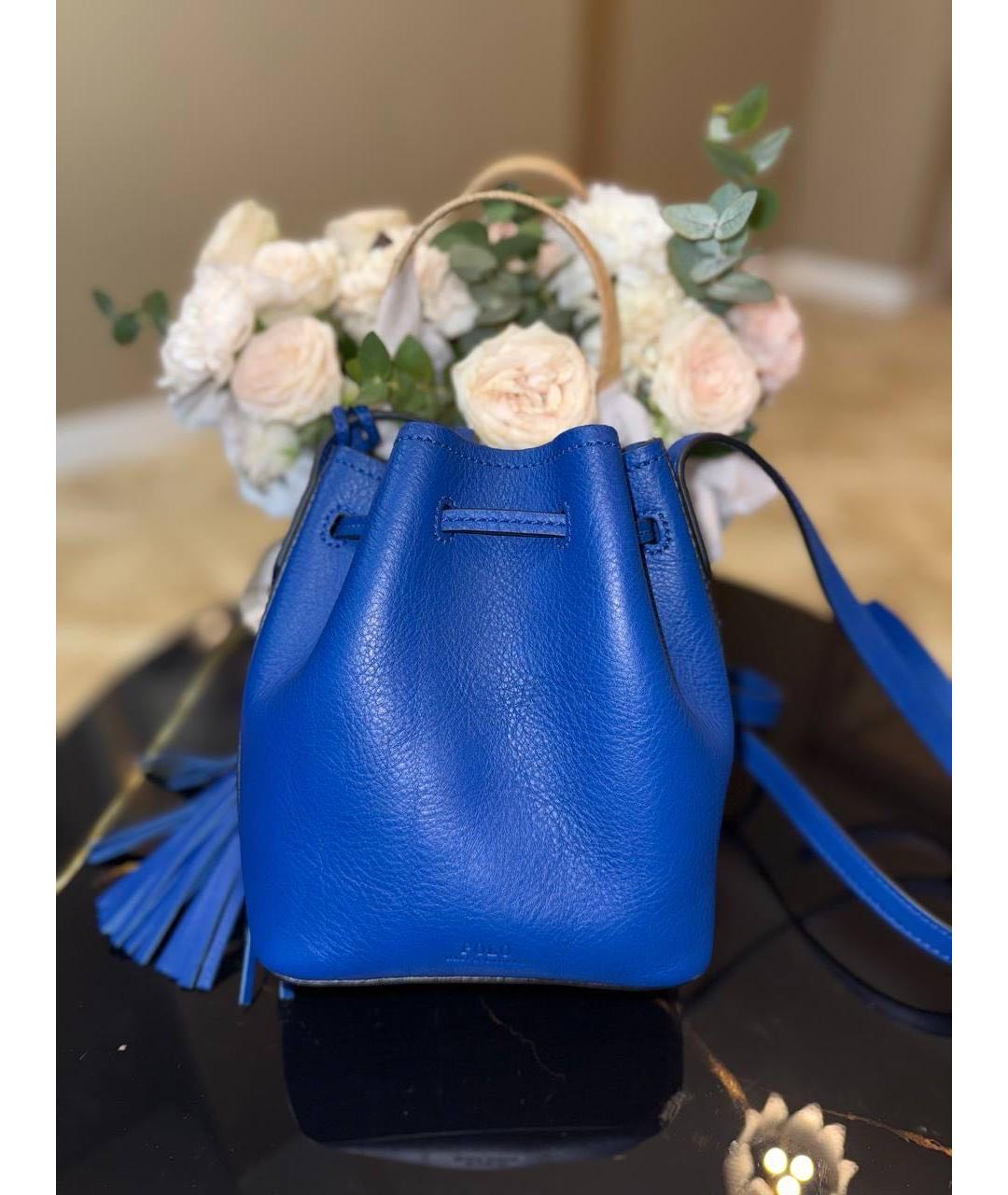 POLO RALPH LAUREN Синяя сумка через плечо, фото 6