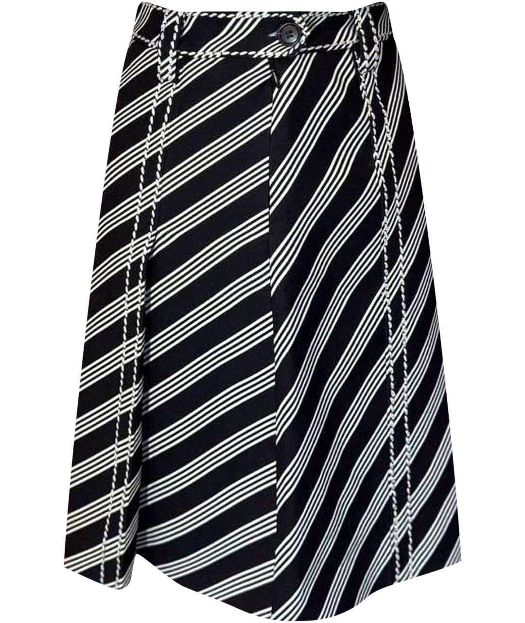 PRADA Черная шерстяная юбка миди, фото 1