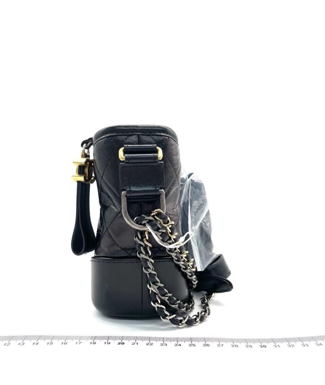 CHANEL Черная кожаная сумка через плечо, фото 4