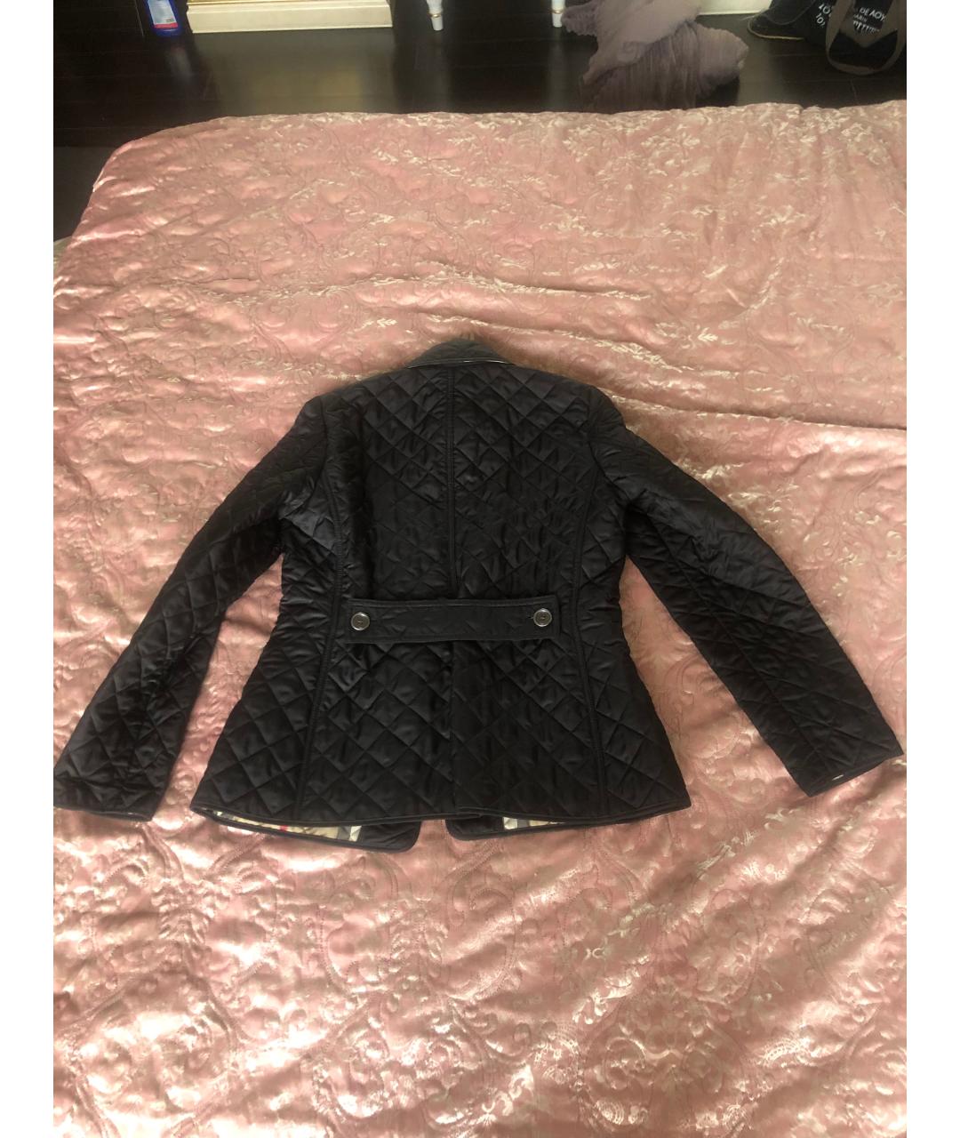 BURBERRY BRIT Черная хлопковая куртка, фото 2