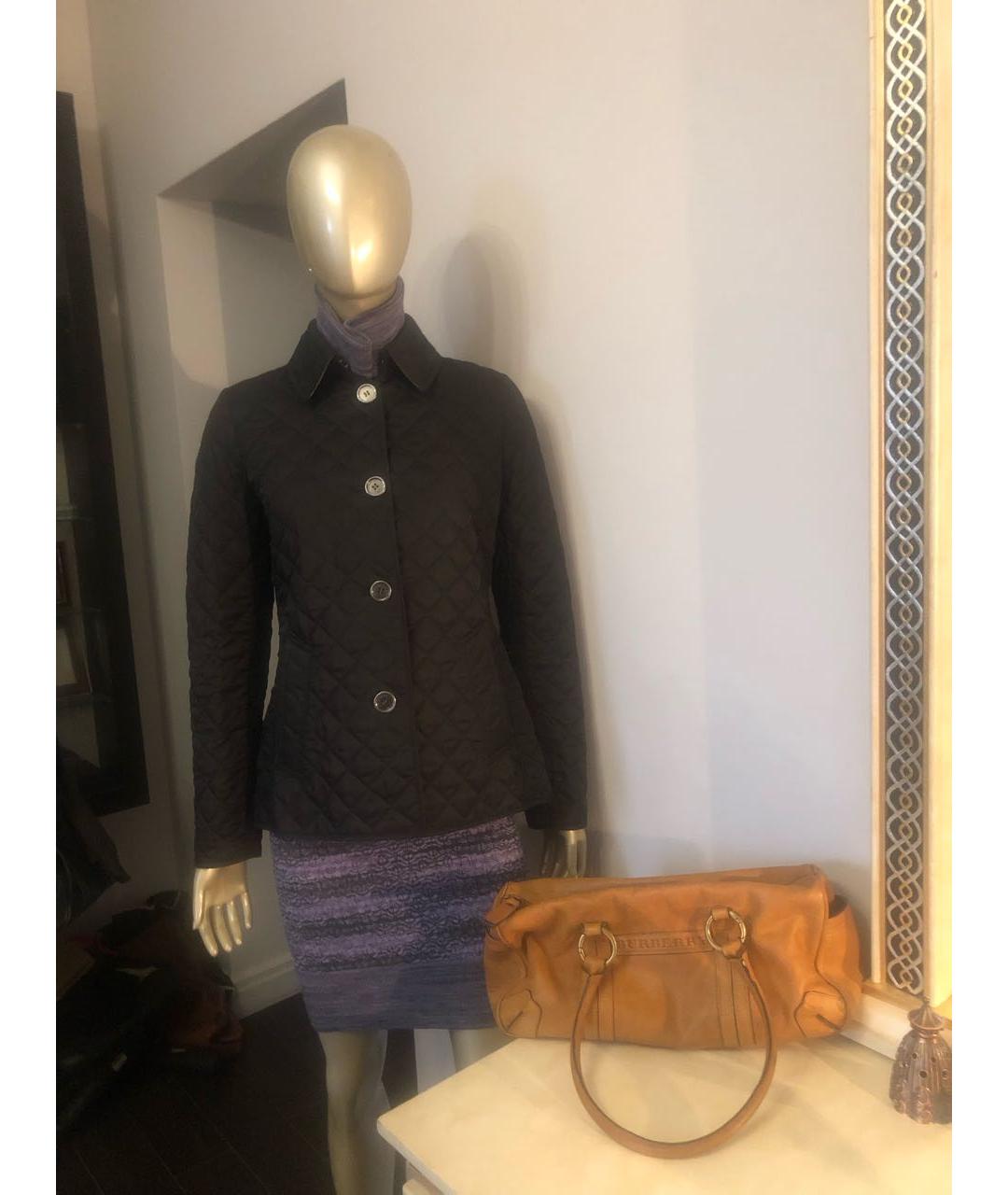 BURBERRY BRIT Черная хлопковая куртка, фото 4