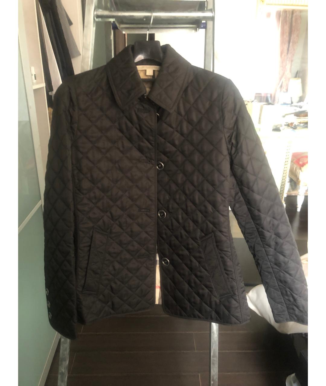BURBERRY BRIT Черная хлопковая куртка, фото 4