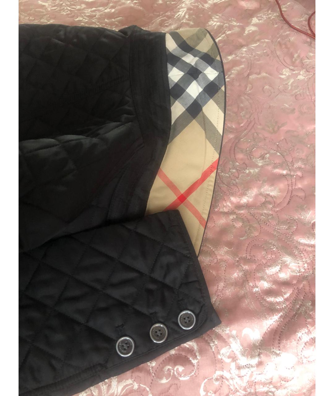BURBERRY BRIT Черная хлопковая куртка, фото 6