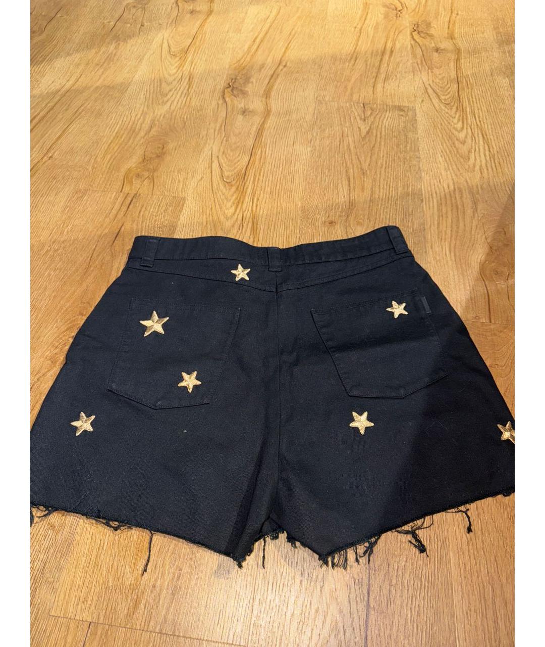 SAINT LAURENT Черные хлопковые шорты, фото 2
