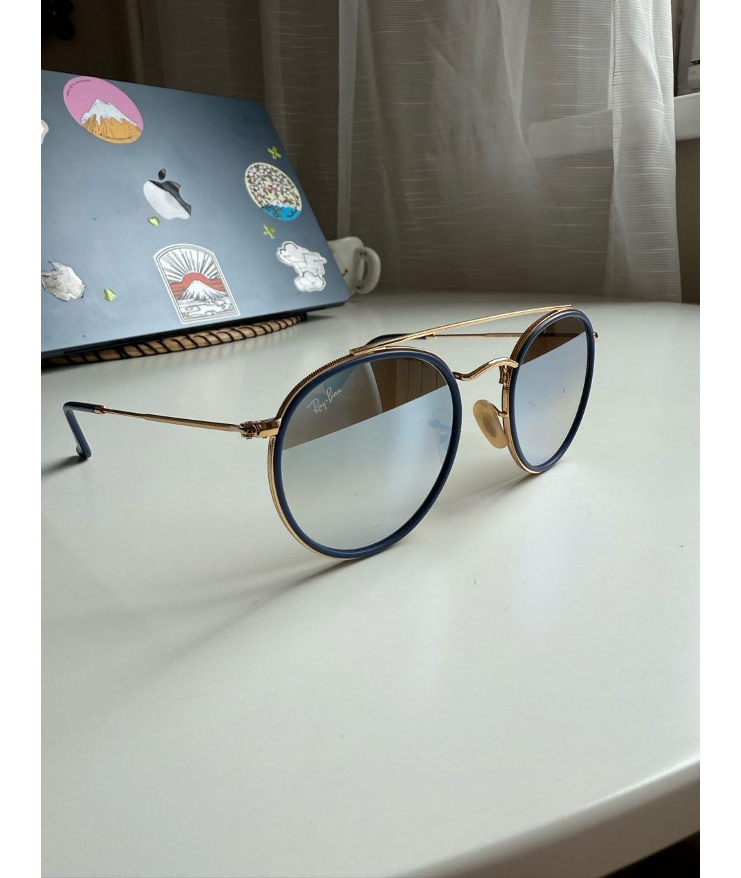 RAY BAN Металлические солнцезащитные очки, фото 2