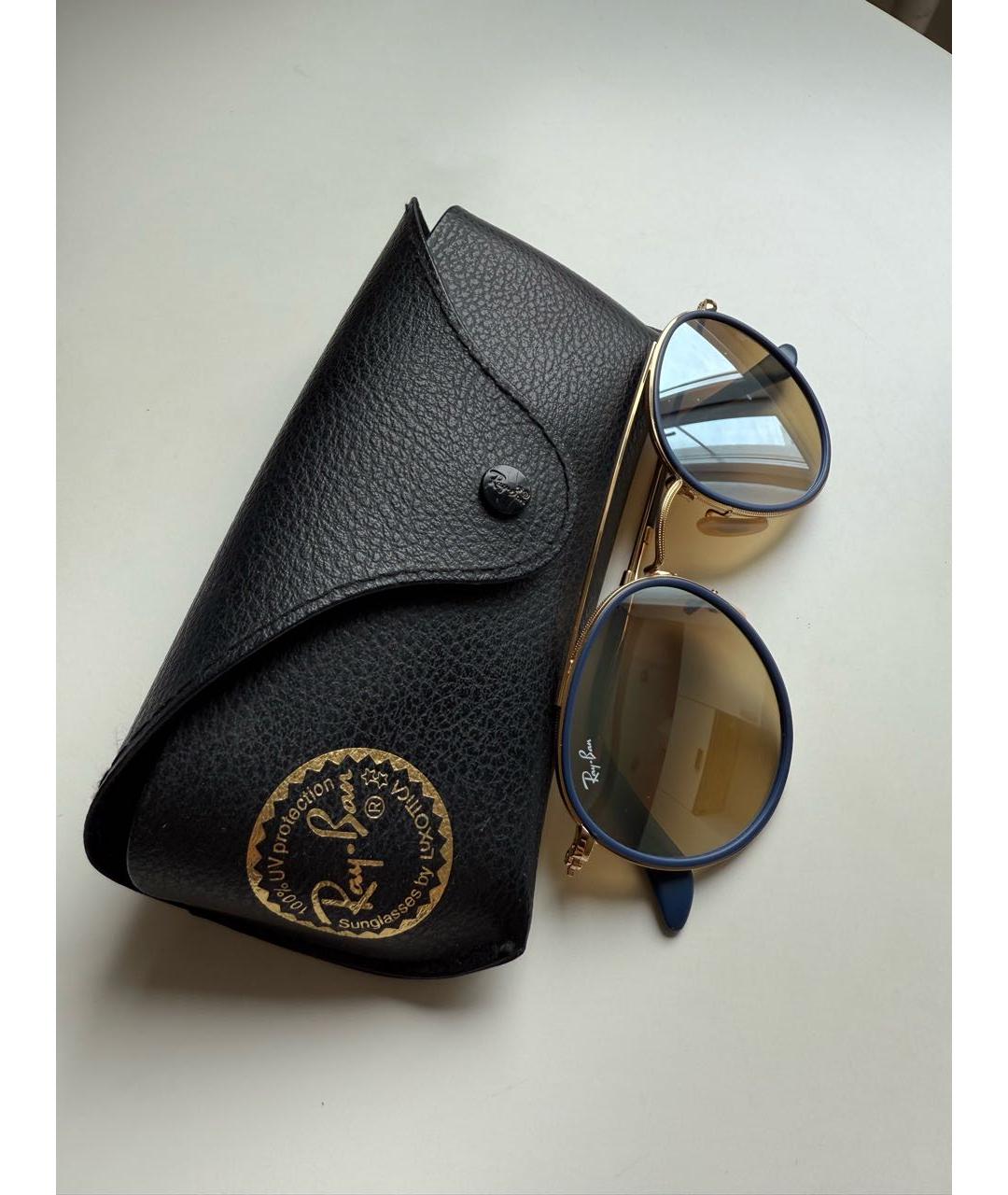 RAY BAN Металлические солнцезащитные очки, фото 4