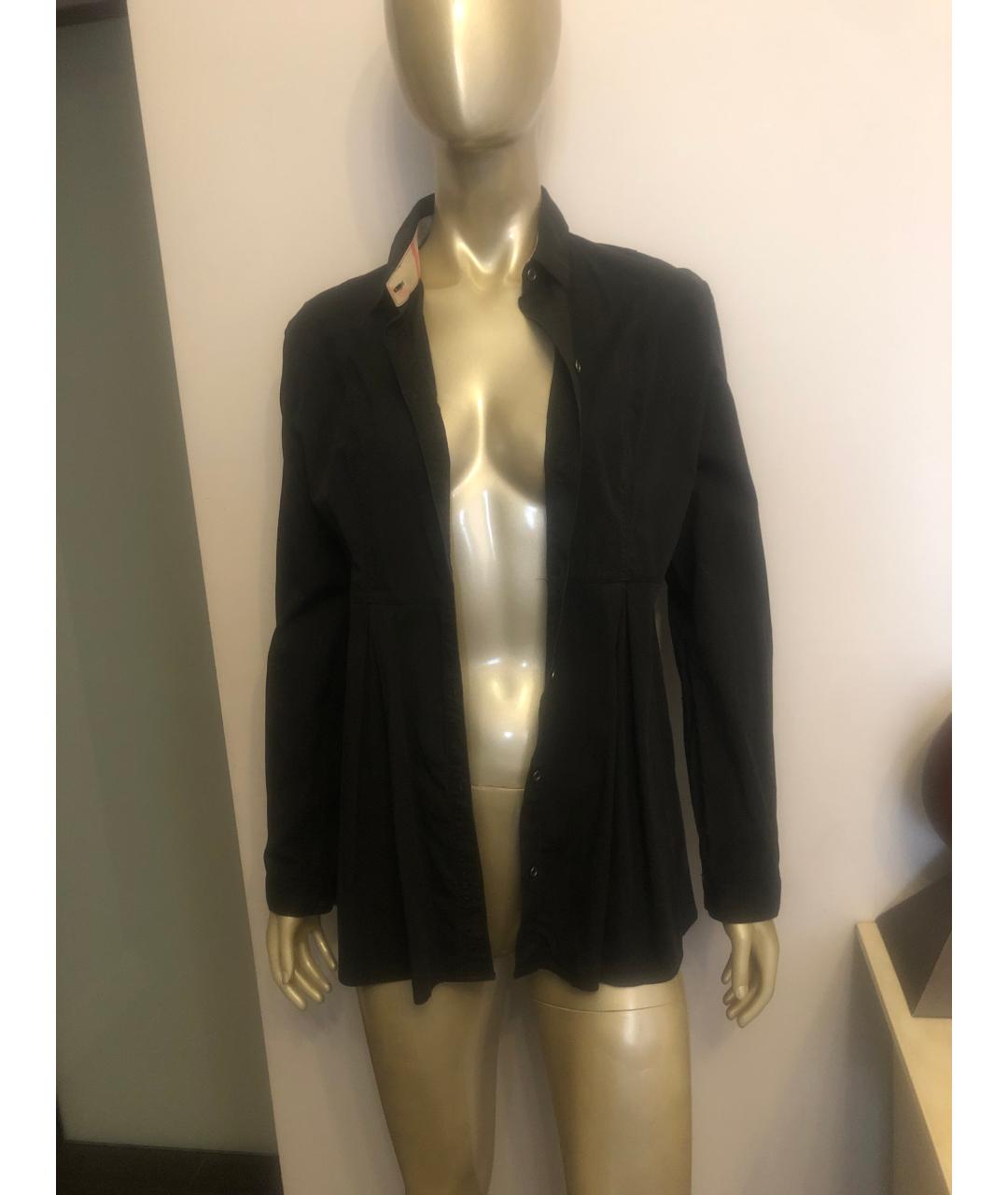 BURBERRY Черная хлопковая рубашка, фото 9