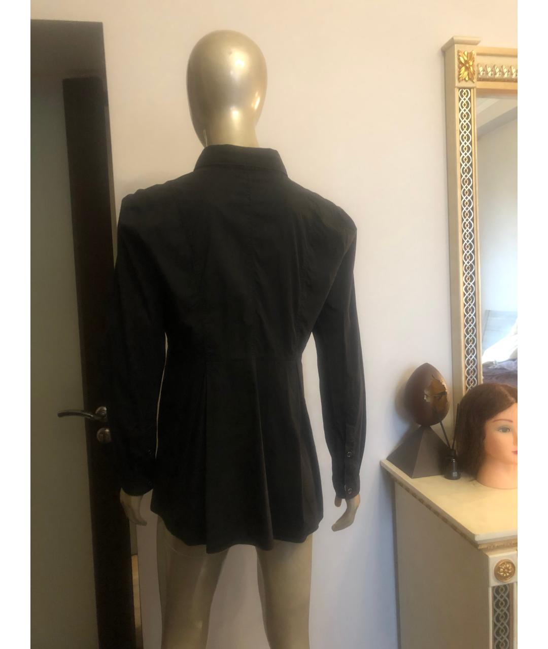 BURBERRY Черная хлопковая рубашка, фото 2