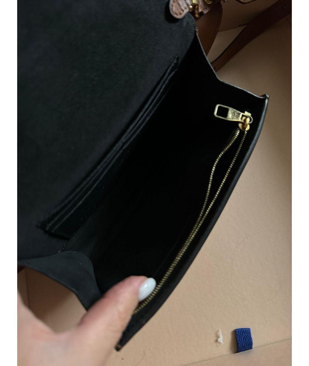 LOUIS VUITTON Коричневая кожаная поясная сумка, фото 4